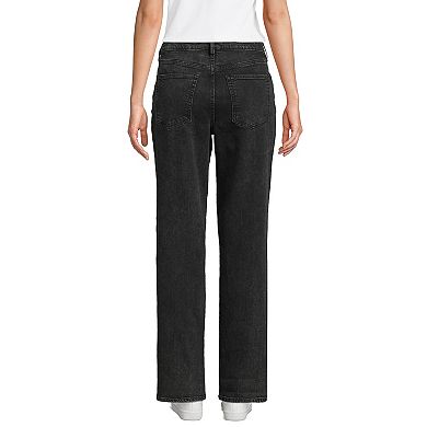 Women's Lands' End Soft Denim Mid-Rise Boyfriend Jeans