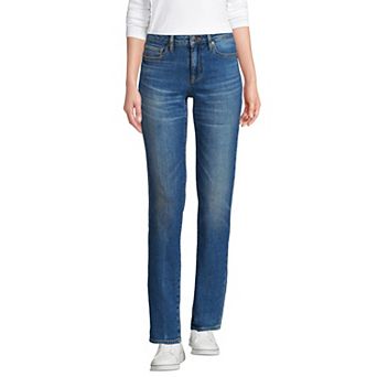Women's Lands' End Soft Denim Mid-Rise Boyfriend Jeans