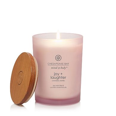 Chesapeake Bay Joy + Laughter Cranberry Dahlia Medium Jar Candle