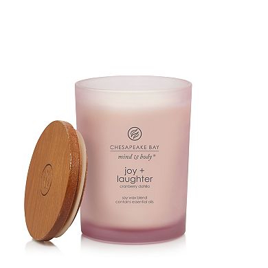 Chesapeake Bay Joy + Laughter Cranberry Dahlia Medium Jar Candle