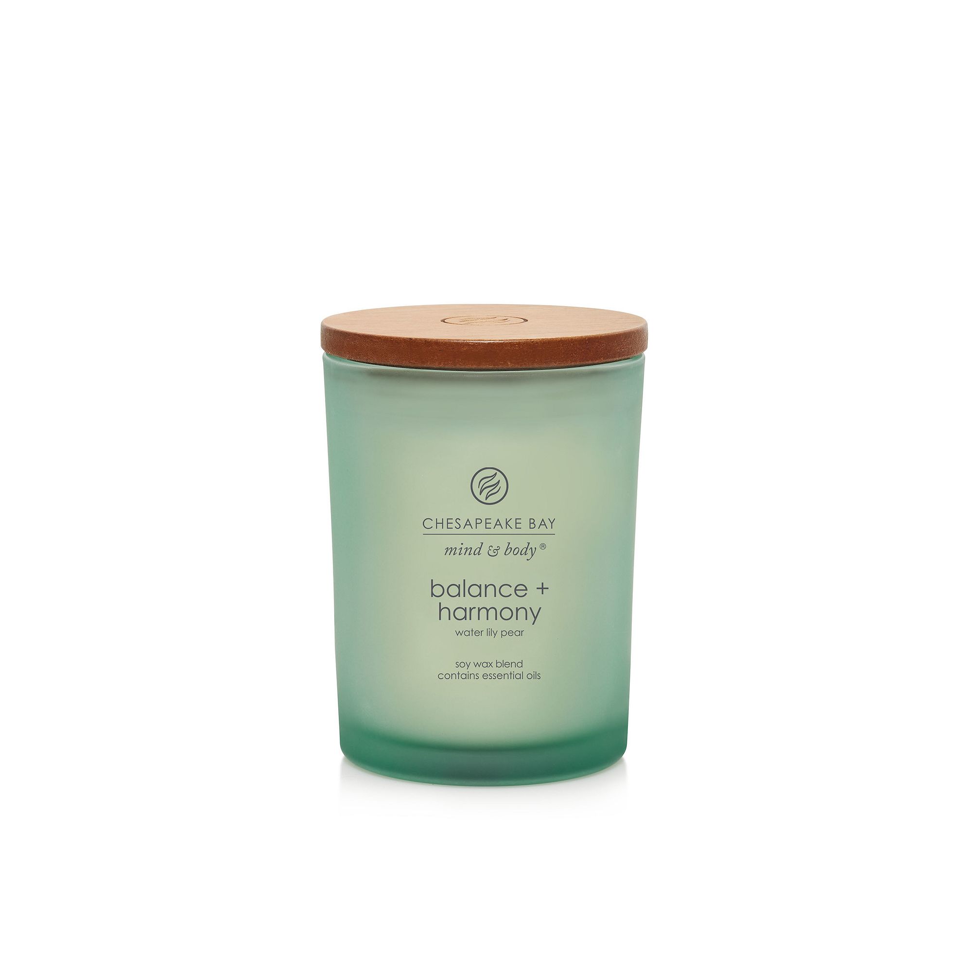 Chesapeake Bay Balance + Harmony Water Lily Pear Single Wick Jar Candle, Li