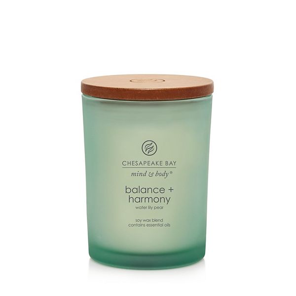 Chesapeake Bay Balance + Harmony Water Lily Pear Single Wick Jar Candle