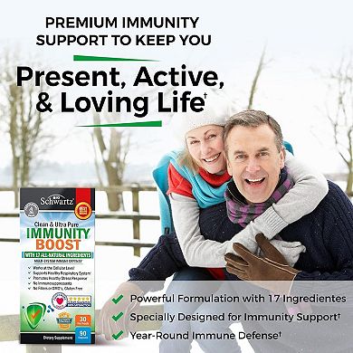 BioSchwartz Immunity Boost with Vitamin C and Zinc, 90 Capsules
