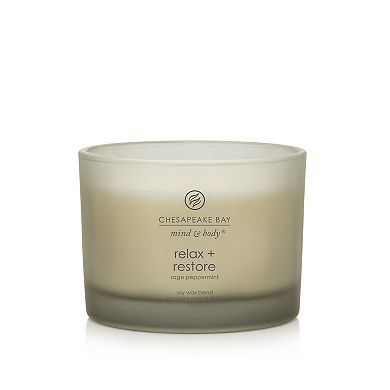 Chesapeake Bay Relax + Restore Sage Peppermint Jar Candle