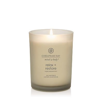 Chesapeake Bay Relax + Restore Sage Peppermint Jar Candle