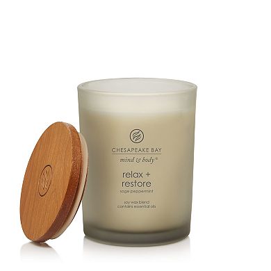 Chesapeake Bay Relax + Restore Sage Peppermint Jar Candle