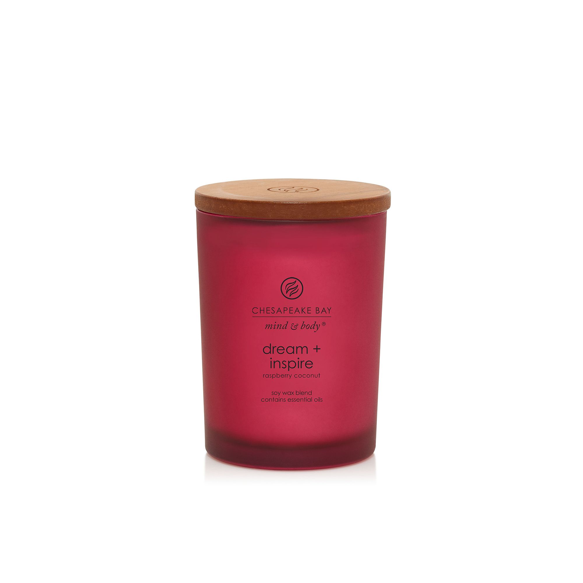 Chesapeake Bay Dream + Inspire Raspberry Coconut Single Wick Jar Candle, Re