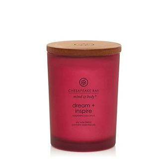 Chesapeake Bay Dream + Inspire Raspberry Coconut Single Wick Jar Candle