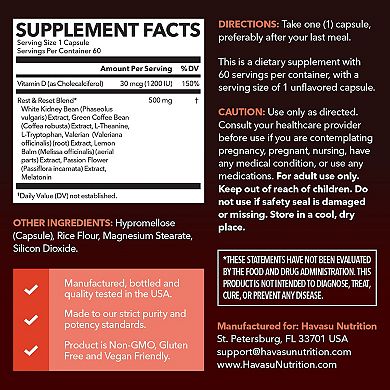 Night Time Fat Burner + Melatonin Capsules, 60ct