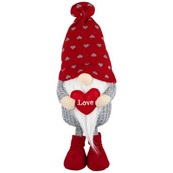 13.5" Plush Standing Love Gnome Valentine's Day Figurine