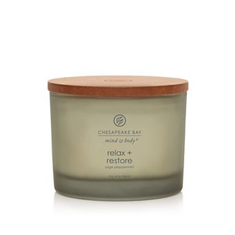 Chesapeake Bay Relax + Restore Sage Peppermint 3-Wick Jar Candle