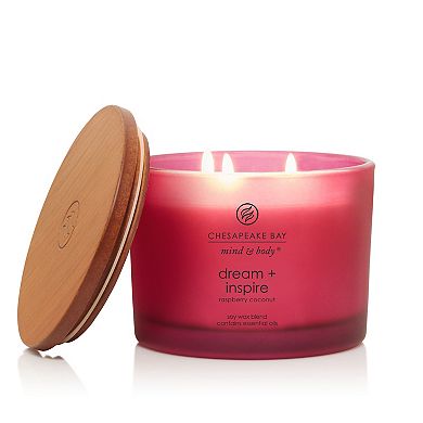 Chesapeake Bay Dream + Inspire Raspberry Coconut 3-Wick Jar Candle