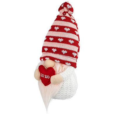 10" Plush Xoxo Valentine's Day Gnome Figurine