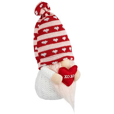 10" Plush Xoxo Valentine's Day Gnome Figurine