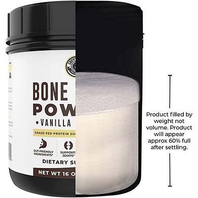 Left Coast Vanilla Bone Broth Protein  Grass Fed, Non-gmo  1lb