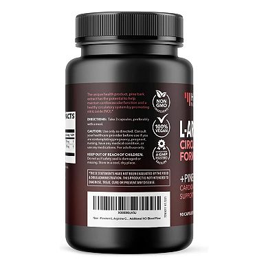 L-Arginine + Pine Bark Capsules, 90ct