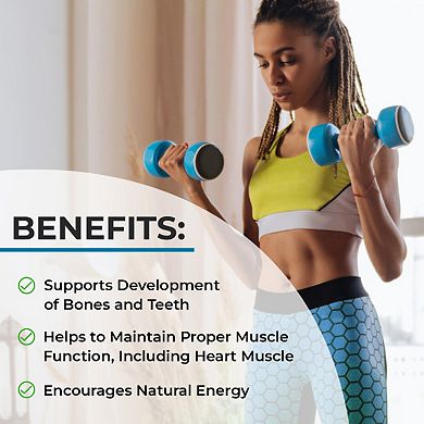 Bioschwartz Magnesium Bisglycinate Capsules for Optimal Health, Promotes Energy, 180ct