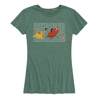 Disney's Lion King Women's Hakuna Matata Stacked Graphic Tee