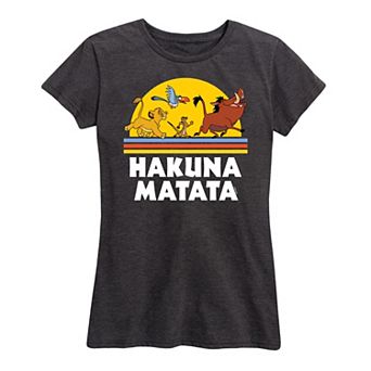 Disney's Lion King Women's Hakuna Matata Sunset Graphic Tee
