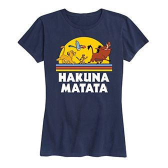 Disney's Lion King Women's Hakuna Matata Sunset Graphic Tee