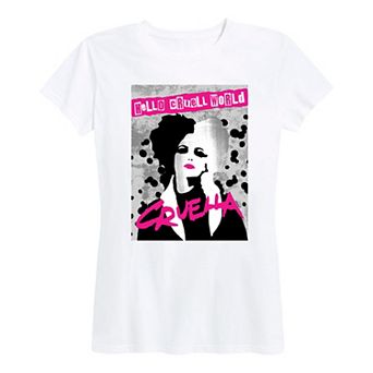 Disney's Cruella Women's Hello Cruell World Graphic Tee