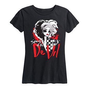 Disney's Cruella Women's Speak Of The De Vil Graphic Tee