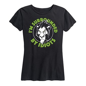 Disney's Lion King Scar Women's Surrounded By Idiots Graphic Tee