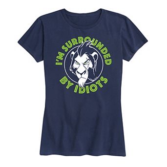 Disney's Lion King Scar Women's Surrounded By Idiots Graphic Tee