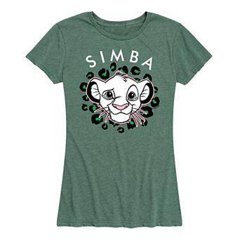 Disney's Lion King Simba Women's Green Spots Graphic Tee