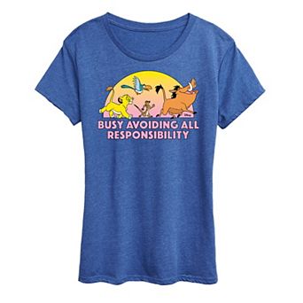 Disney's Lion King Women's Avoid Responsibility Graphic Tee