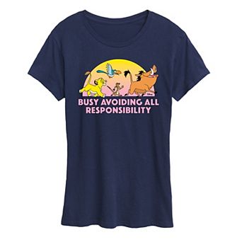 Disney's Lion King Women's Avoid Responsibility Graphic Tee