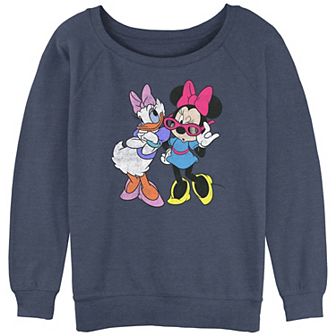 Disney's Minnie Mouse And Daisy Fashionable Juniors' Graphic Slouchy Terry