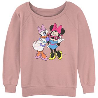 Disney's Minnie Mouse And Daisy Fashionable Juniors' Graphic Slouchy Terry
