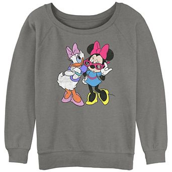 Disney's Minnie Mouse And Daisy Fashionable Juniors' Graphic Slouchy Terry