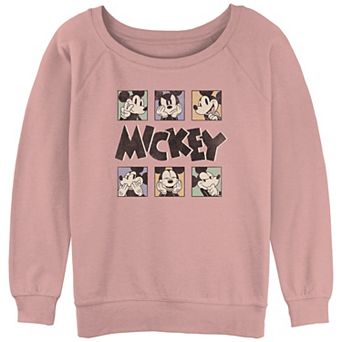 Disney's Mickey Mouse Head Portraits Juniors' Graphic Slouchy Terry