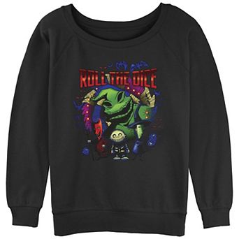 Disney's The Nightmare Before Christmas Oogie Boogie Roll The Dice Juniors' Graphic Slouchy Terry