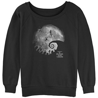 Disney's The Nightmare Before Christmas Full Moon Juniors' Graphic Slouchy Terry