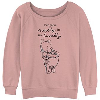 Disney's Winnie The Pooh Rumbly In My Tumbly Juniors' Graphic Slouchy Terry