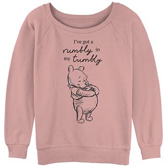 Disney's Winnie The Pooh Rumbly In My Tumbly Juniors' Graphic Slouchy Terry
