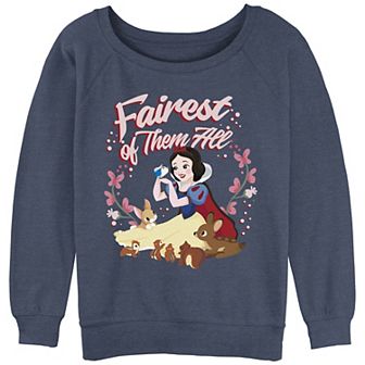 Disney's Snow White Fairest Of Them All Juniors' Graphic Slouchy Terry