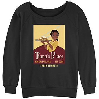Disney's The Princess And The Frog Tiana's Place Est. 2009 Juniors' Graphic Slouchy Terry