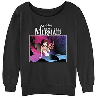 Disney's The Little Mermaid Happy Ariel Juniors' Graphic Slouchy Terry