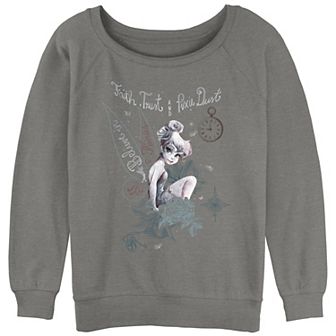 Disney's Tinker Bell Believe In Fairies Juniors' Graphic Slouchy Terry