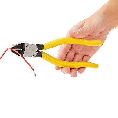 2 Pack CR-V Wire Flush Cutters, Soft Wire Side Cutters for Jewelry Making (Yellow, 7.5 Inch)