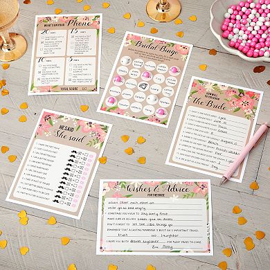 5 Bridal Shower Games For Engagement, Bridal, Wedding Party, For 50 Guests