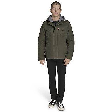 Men's Levi's® Cotton Hooded Quilt Lined Trucker Jacket