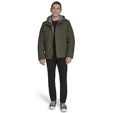 Men's Levi's® Cotton Hooded Quilt Lined Trucker Jacket