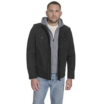 Men's Levi's® Cotton Hooded Quilt Lined Trucker Jacket
