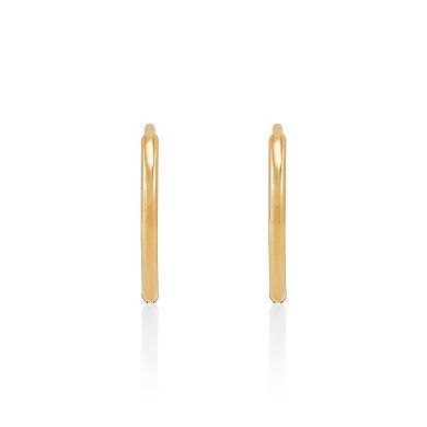 14k Gold Huggie Earrings