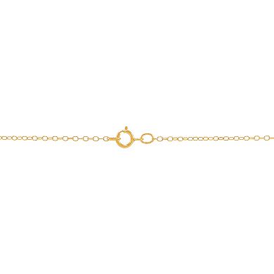 10k Gold Filled Cable Chain Textured Cross Pendant Necklace